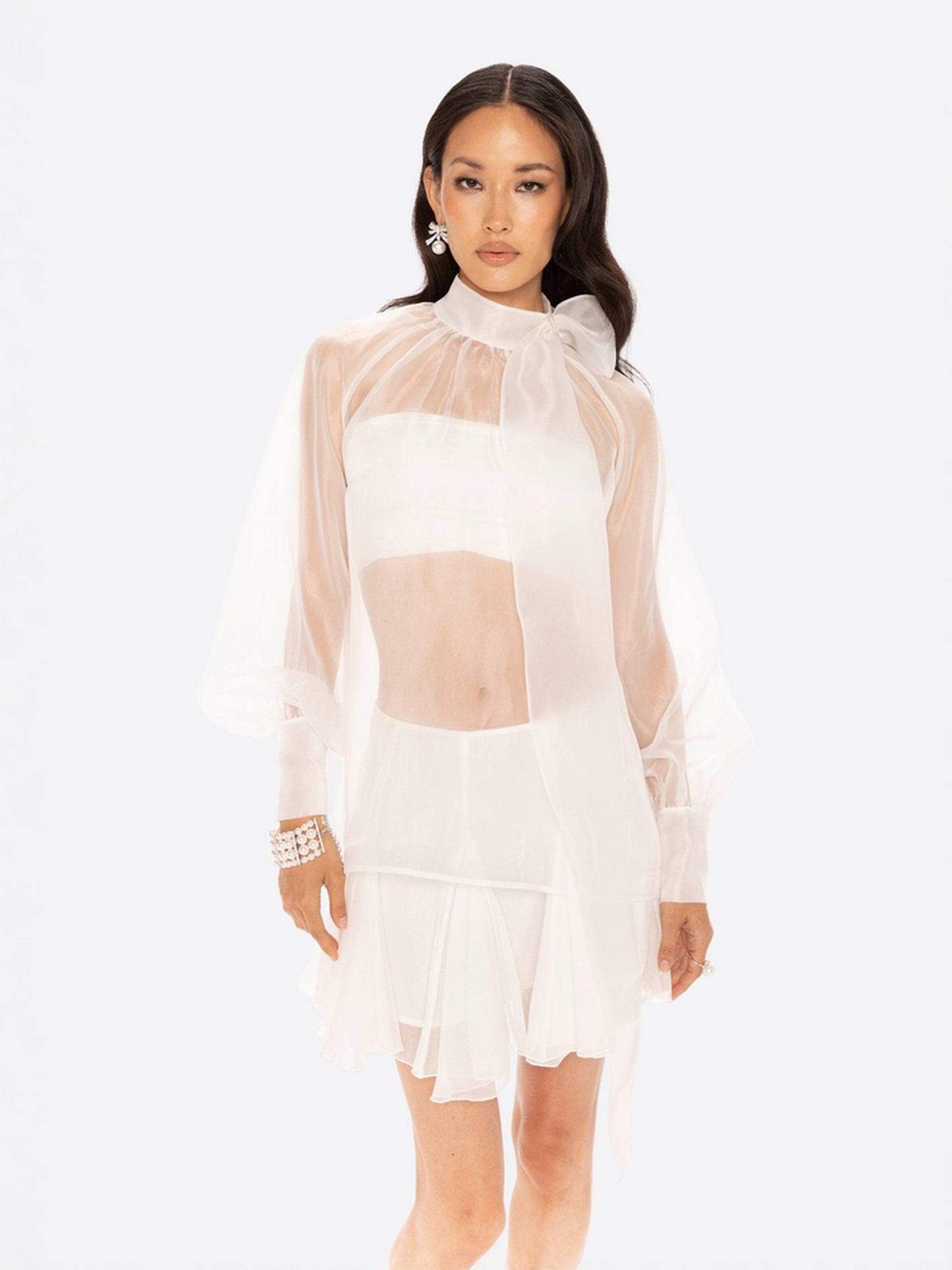 Evie Diamond Top (White) (Final Sale)