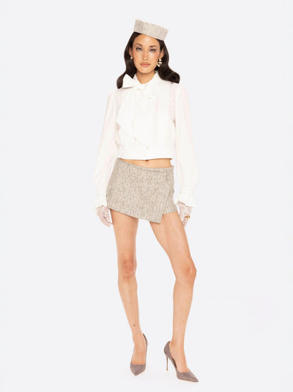 Francesca Cropped Top (White)
