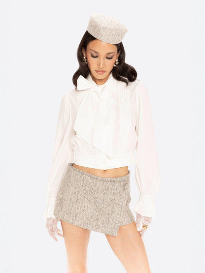 Francesca Cropped Top (White)