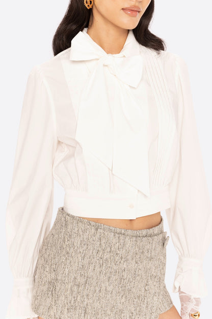 Francesca Cropped Top (White)