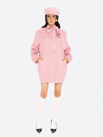 Juliette Cocoon Coat (Pink)