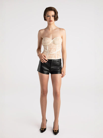 Cara Bustier Top (Off-White) (Final Sale)