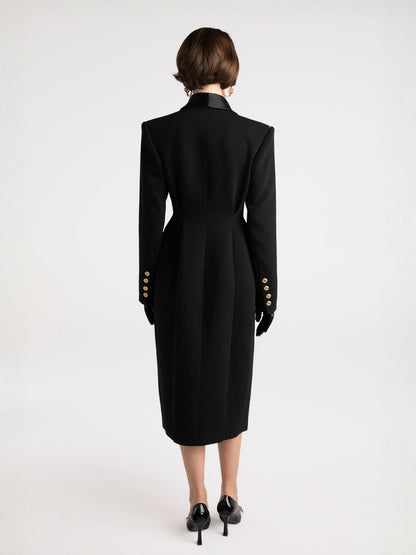 Evie Long Suit Jacket (Black) (Final Sale)