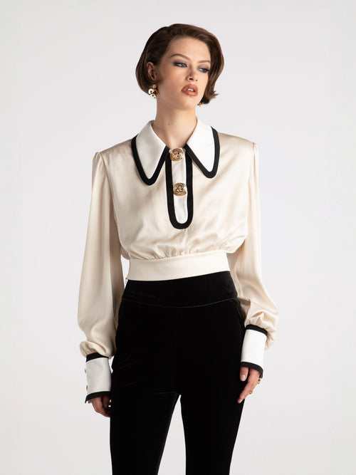 Lori Satin Top (Final Sale)