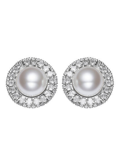Celestia Pearl White Earrings