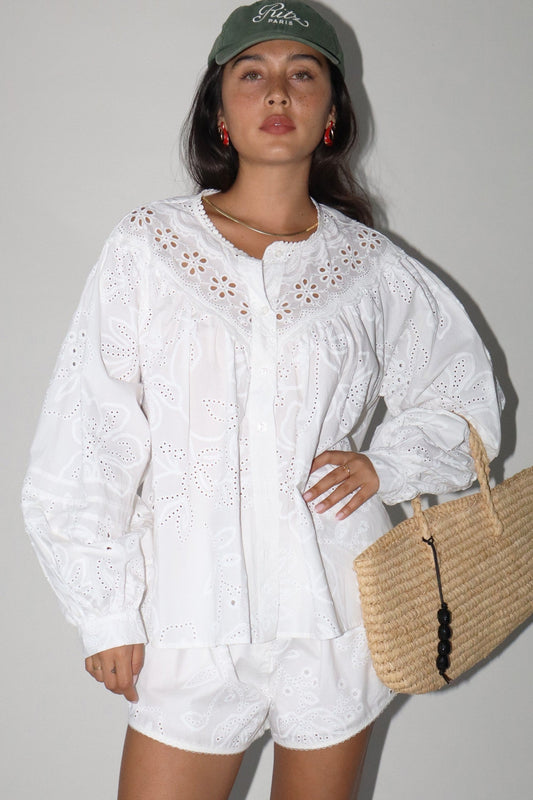 Amalfi Eyelet Detail Blouse