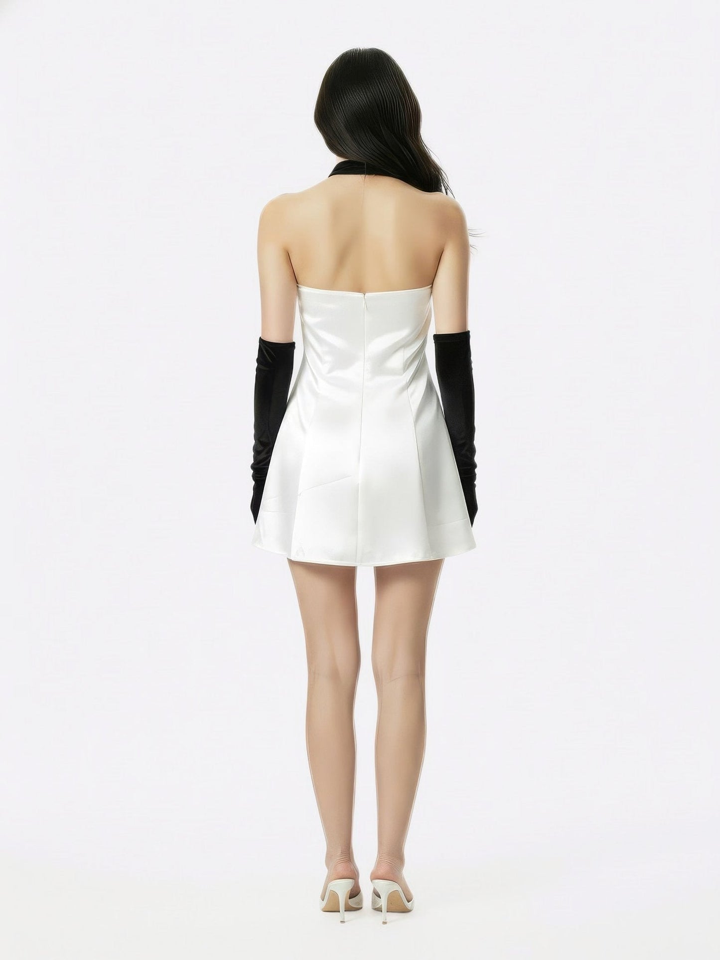Jenna Halter Velvet Mini Dress