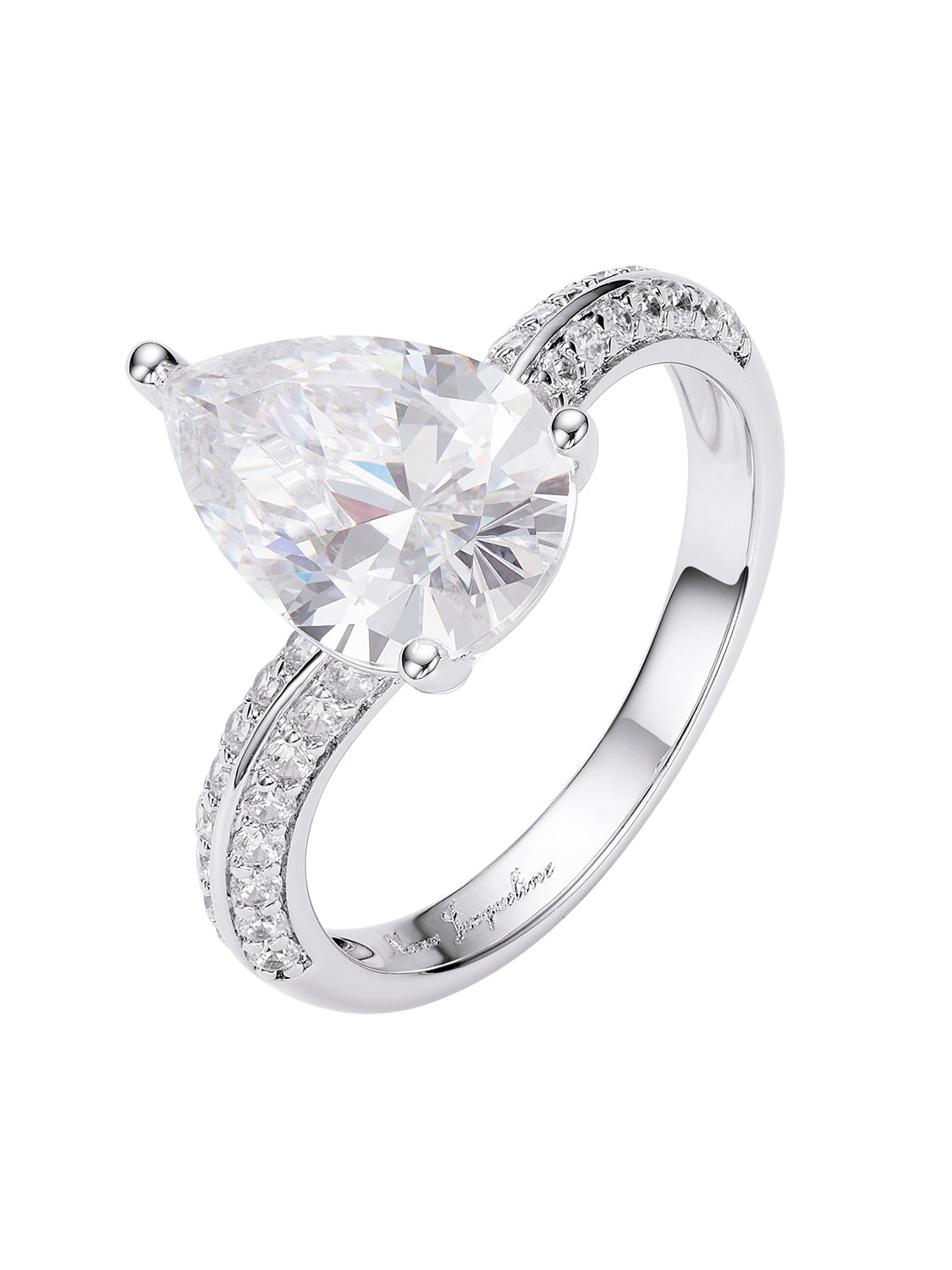 Daniela Pear Cut Crystal Ring