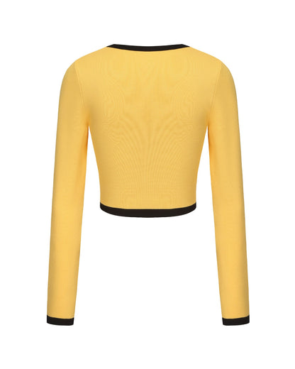 Eliza Knit Cardigan (Yellow)