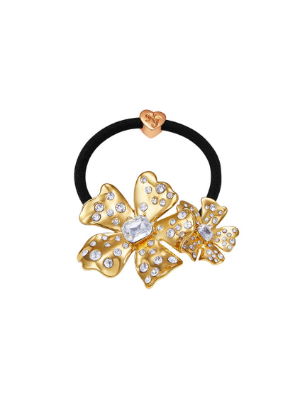 Lilenne Floral Gold Hair Tie