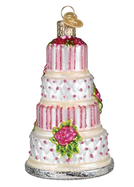 Elegant Wedding Cake Ornament