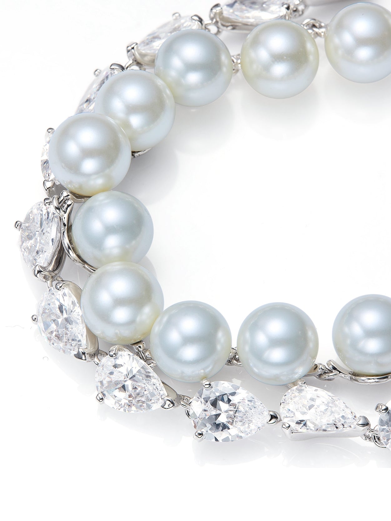 Amara Pearl and Crystal Bracelet