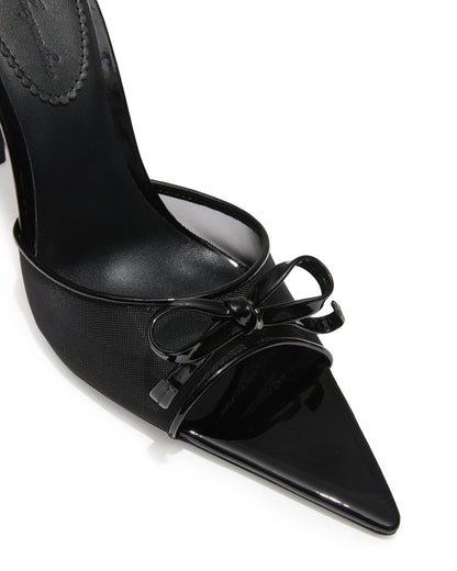 Evie Bow Heels (Black)