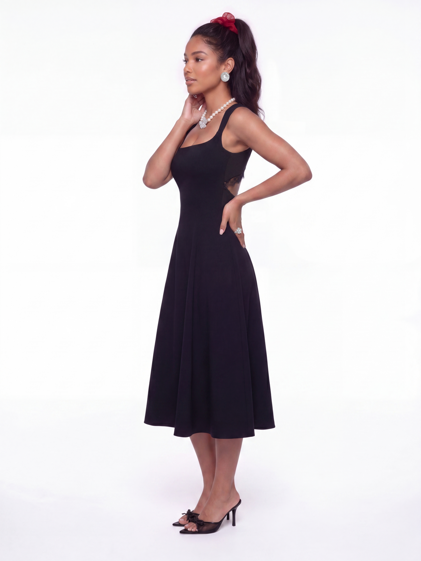 Delilah Cut Out Black Dress