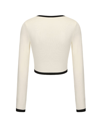 Eliza Knit Cardigan (White)