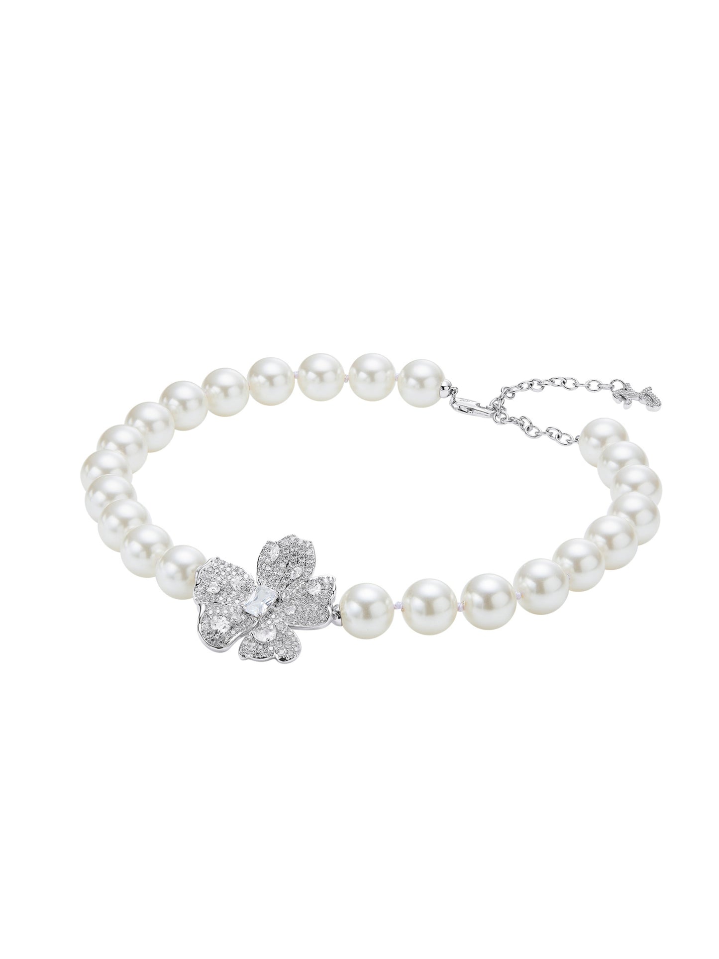 Bellina Floral Pearl Necklace