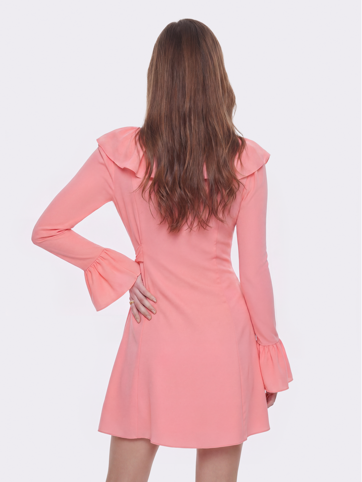 Charlotte Ruffle Pink Dress