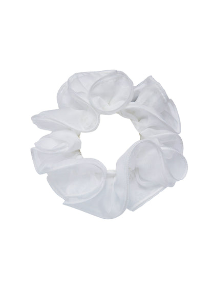 Nolita Ruffle White Hair Tie