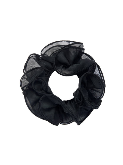 Nolita Ruffle Black Hair Tie