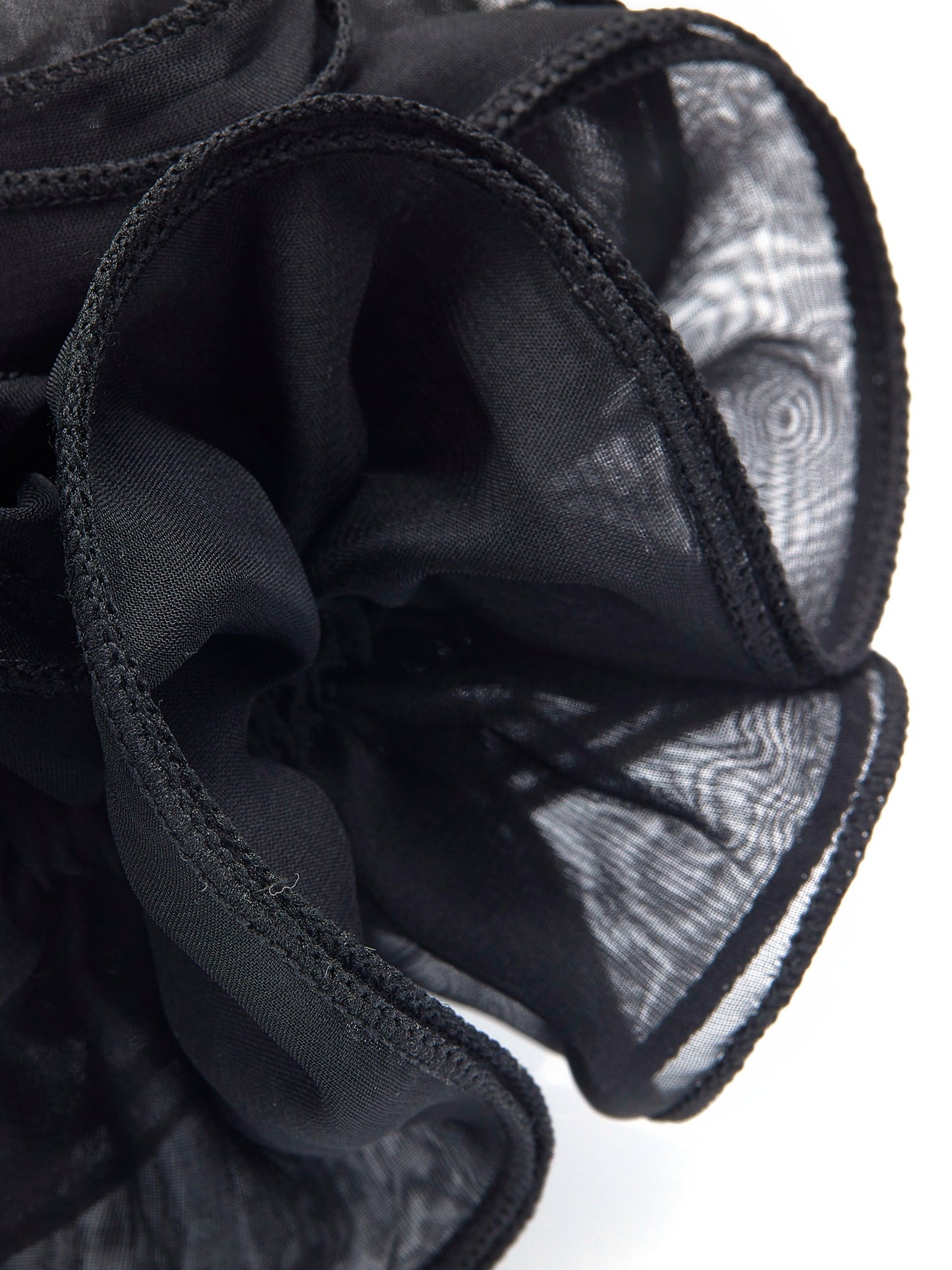Nolita Ruffle Black Hair Tie