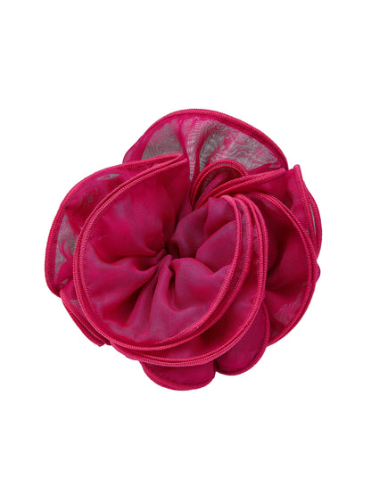 Nolita Ruffle Fuchsia Hair Tie