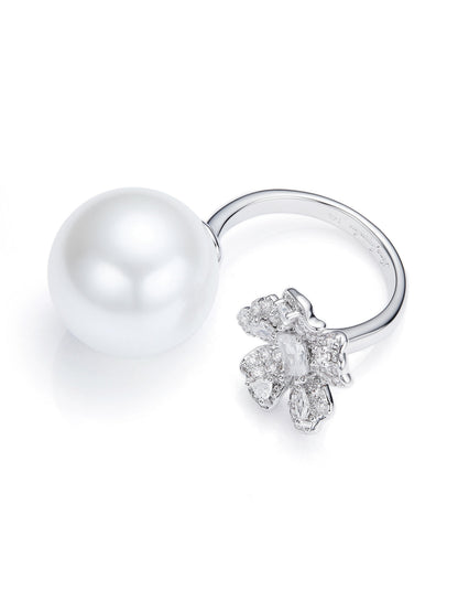 Celina Pearl White Ring