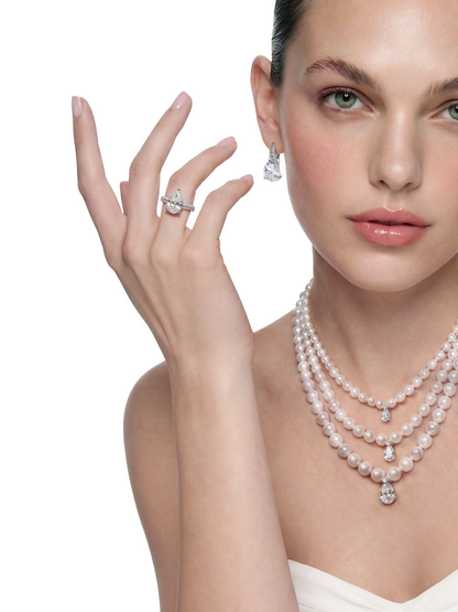 Daniela Pear Cut Crystal Ring