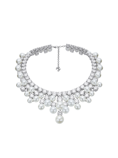 Marceline Pearl White Necklace