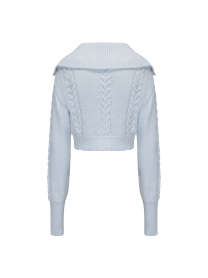Addison Coat + Scarf Set (Blue) (Final Sale)