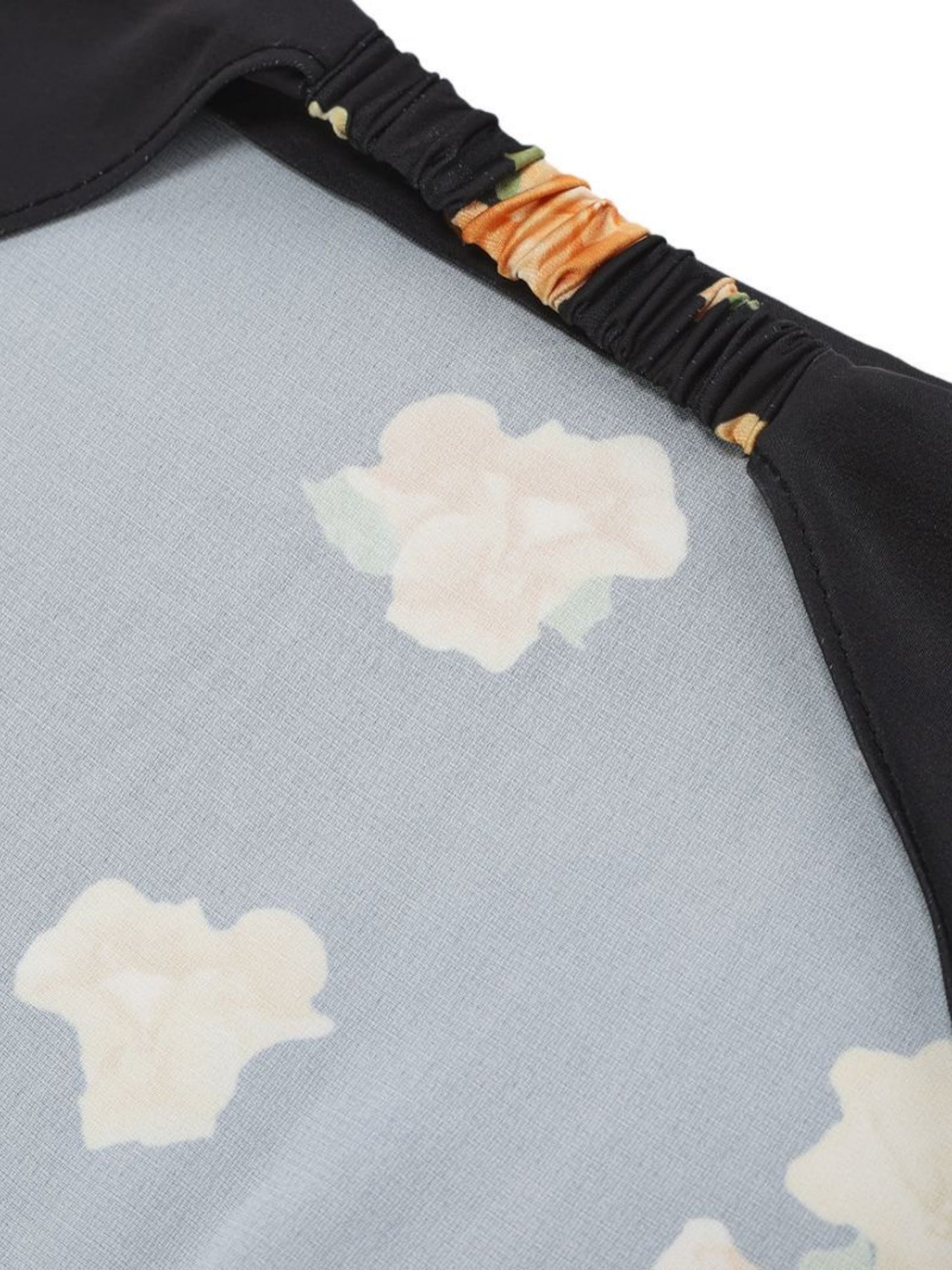 Mara Floral Black Hair Scarf
