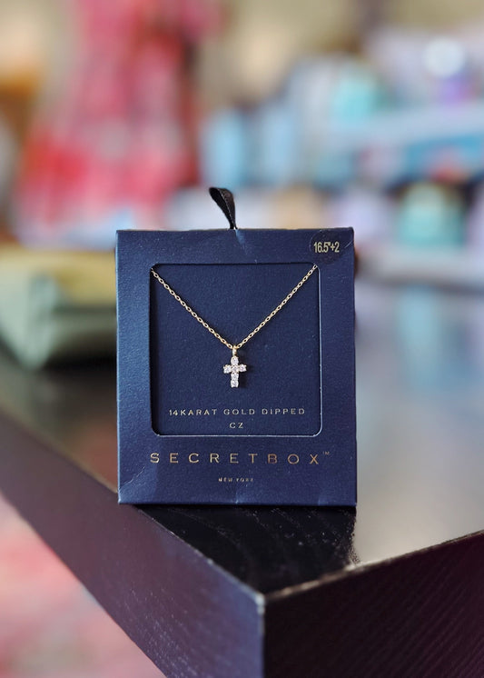CZ Cross Necklace