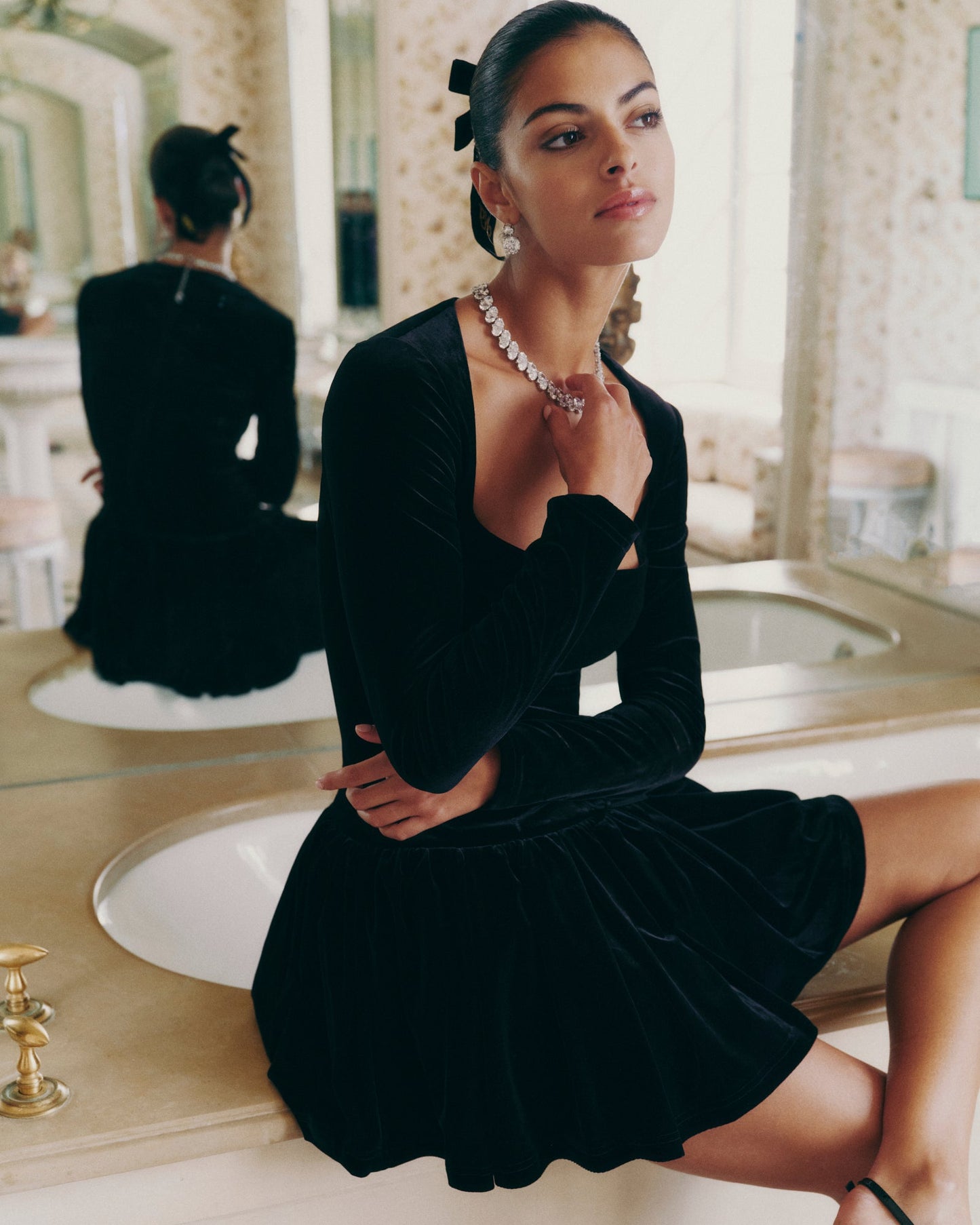 Audrina Dress (Black) (Final Sale)