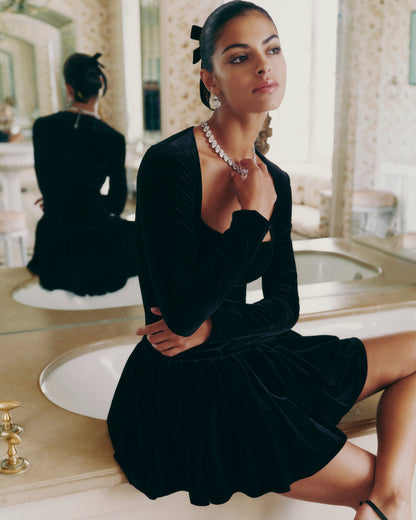 Audrina Dress (Black) (Final Sale)