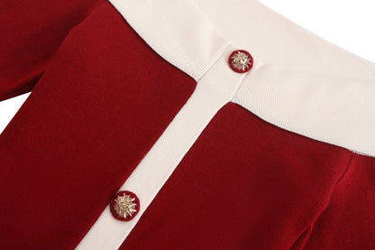 Annie Knit Dress (Red) (Final Sale)