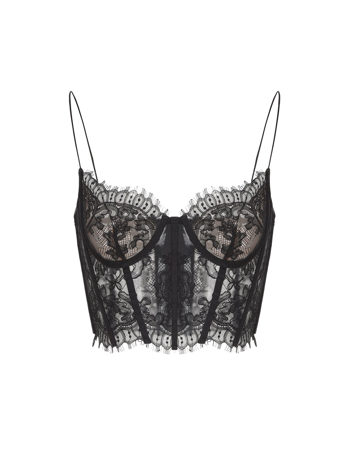 Audrina Lace Top (Black)