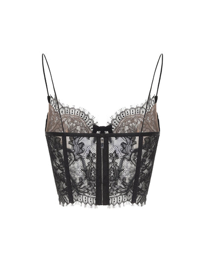Audrina Lace Top (Black)