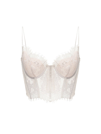 Audrina Lace Top (White)