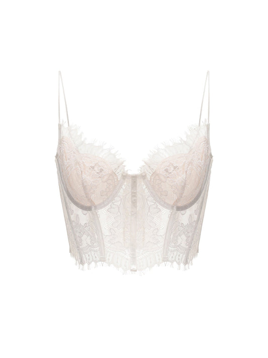 Audrina Lace Top (White)