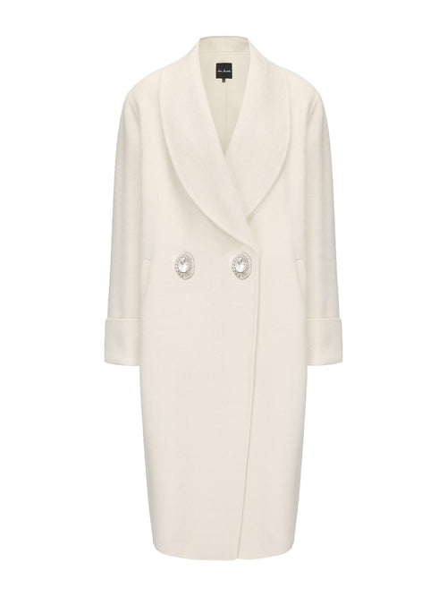 Audrina Coat (White) (Final Sale)