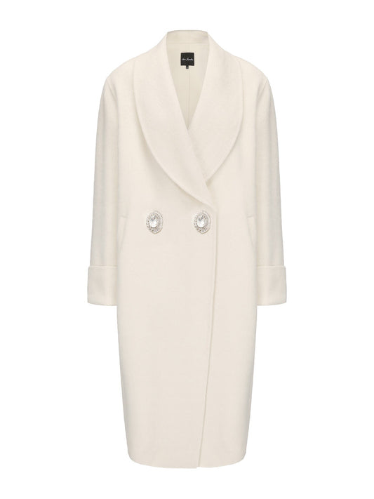 Audrina Coat (White) (Final Sale)