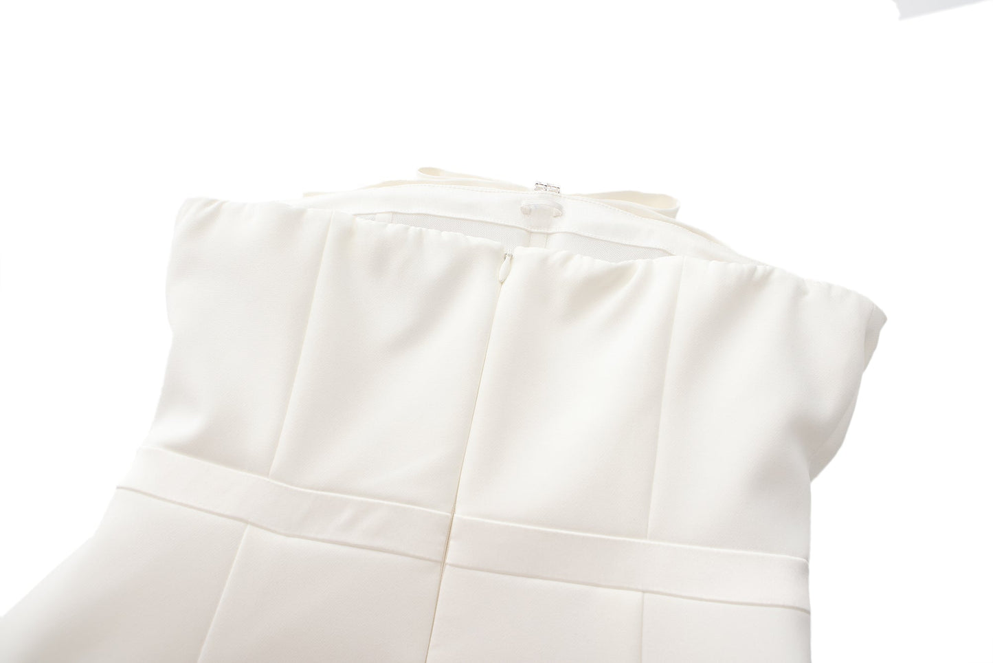 Lucie Bow Dress (White) (Final Sale)