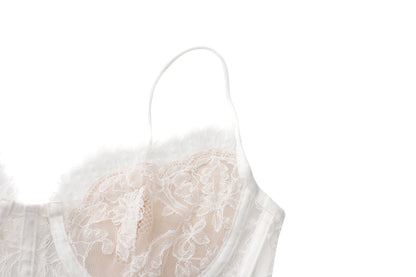 Audrina Lace Top (White)