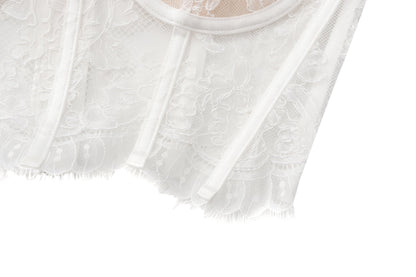 Audrina Lace Top (White)