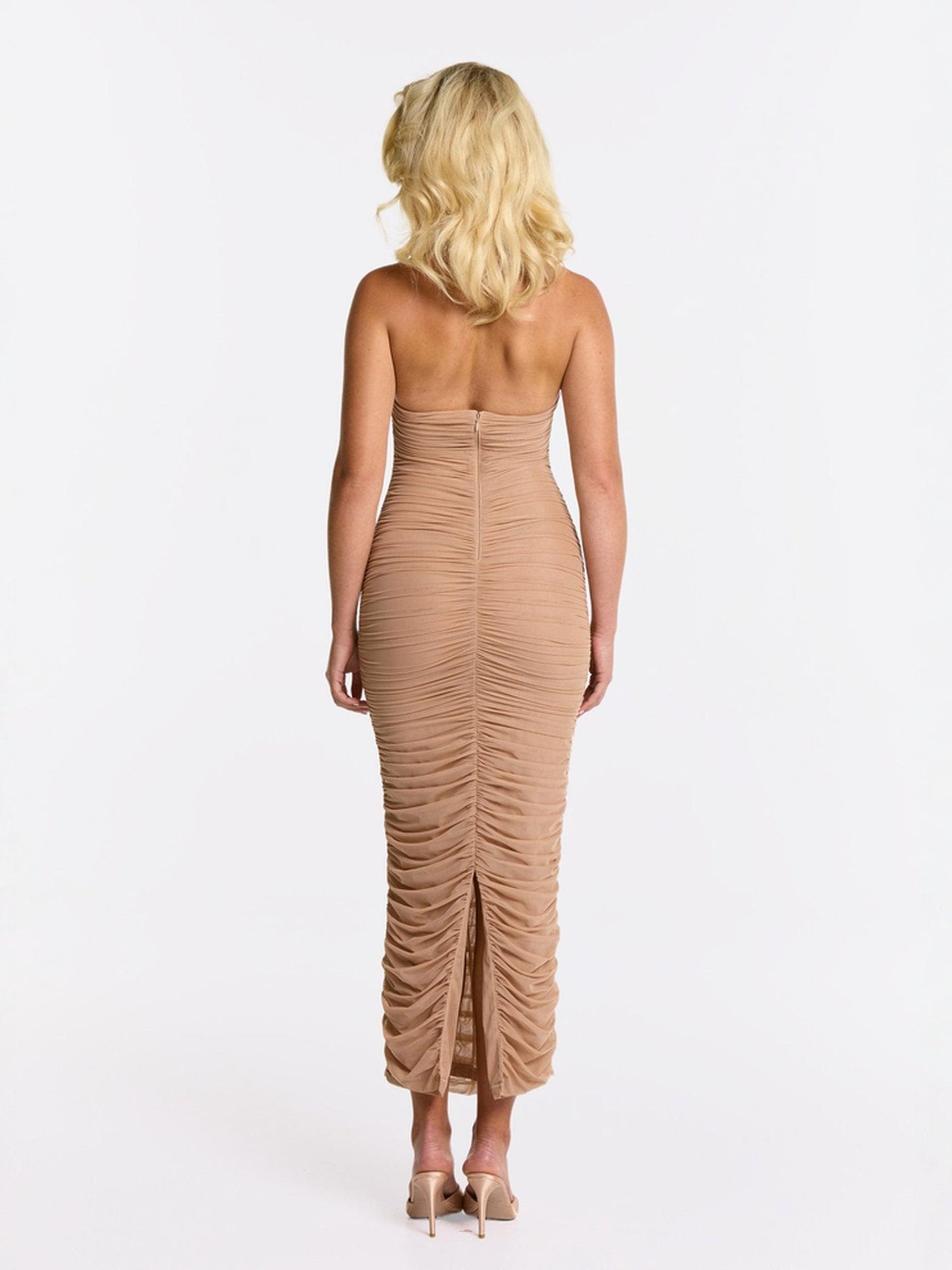 Francesca Dress (Beige)