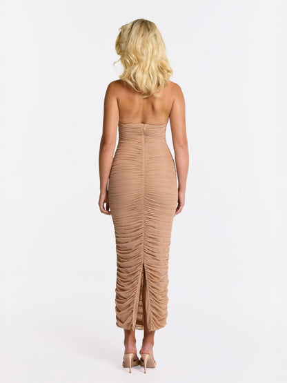 Francesca Dress (Beige)