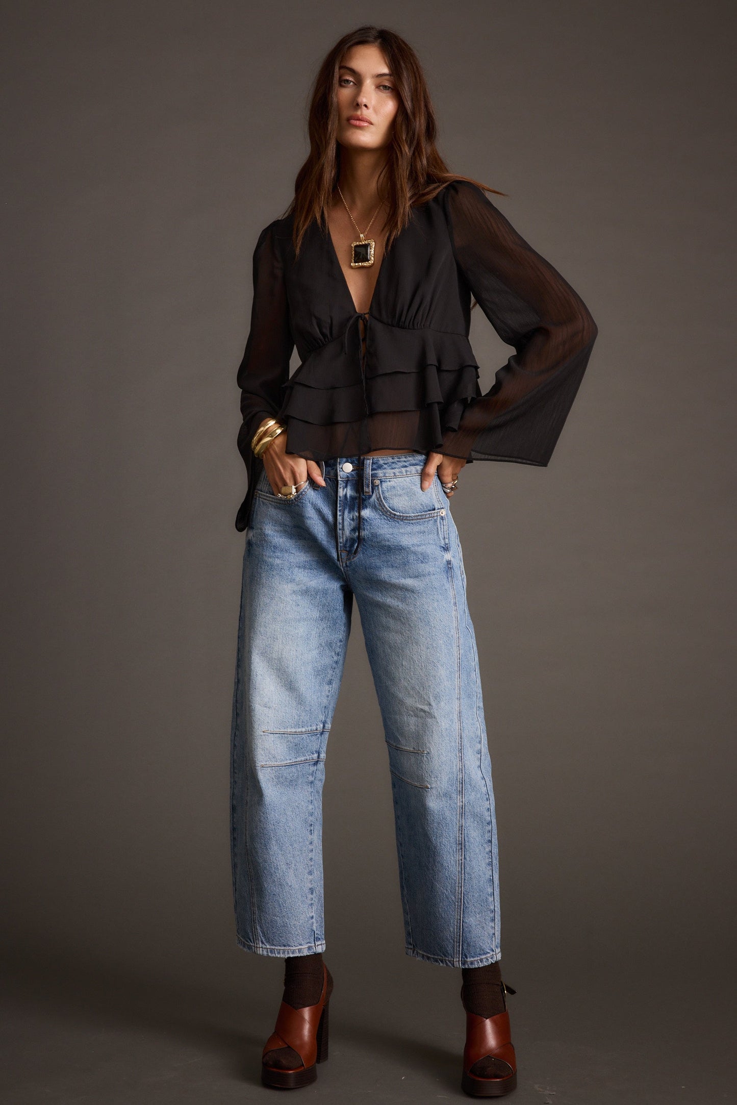 Alexa Black Blouse
