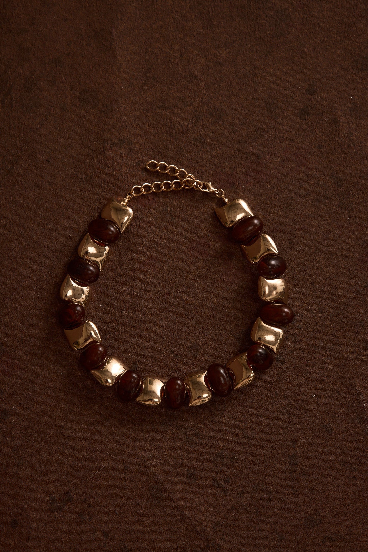 Alizae Stone and Gold Choker