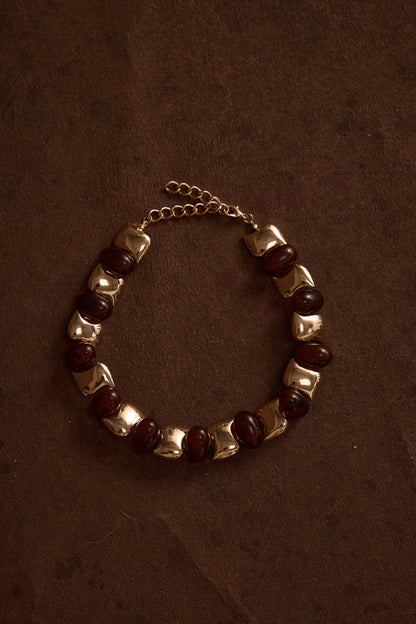 Alizae Stone and Gold Choker
