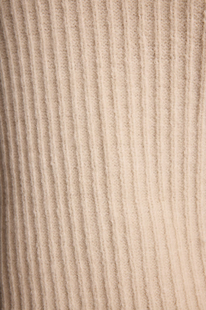 Blanc Cream Off the Shoulder Sweater