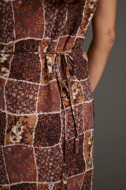 Bree Patchwork Midi Dress